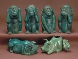 majolica-animals & figurines