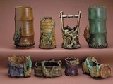 majolica-decorative container
